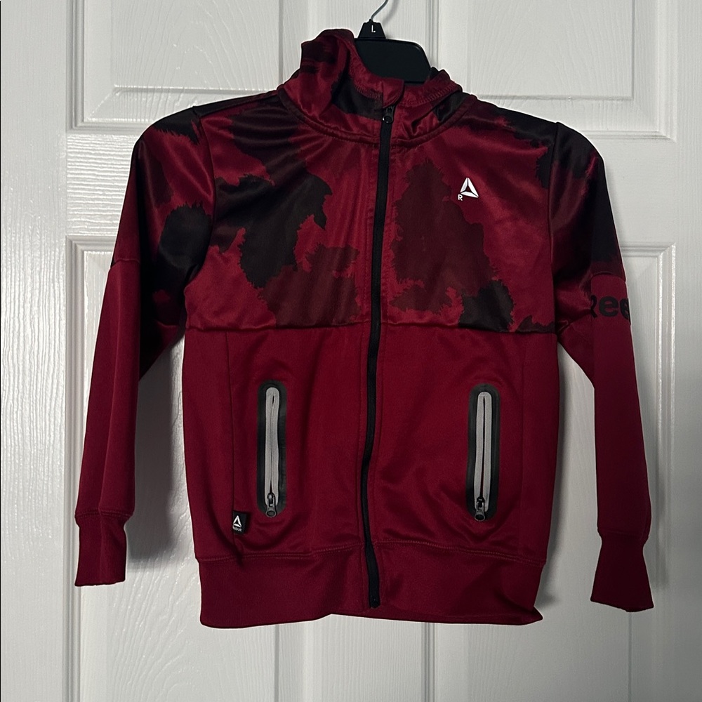 Reebok Red and Black Athletic Hoodie